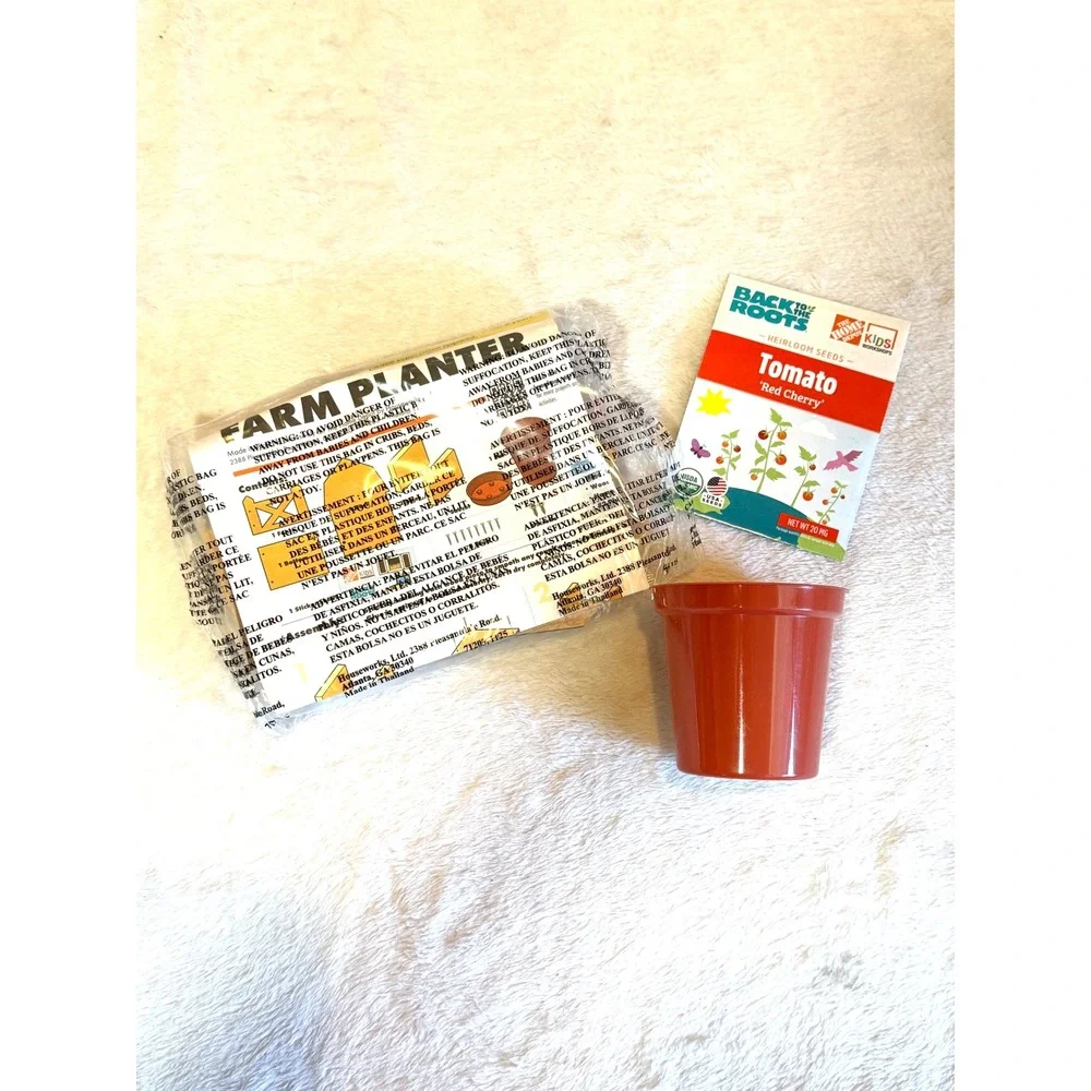 Home Depot Kids Workshop Farm Planter DIY Kit Red Barn Tomato Seeds 6 Available